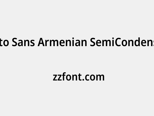 Noto Sans Armenian SemiCondensed SemiBold