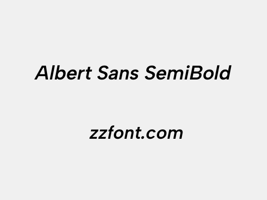 Albert Sans SemiBold