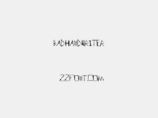 BadHandwriter