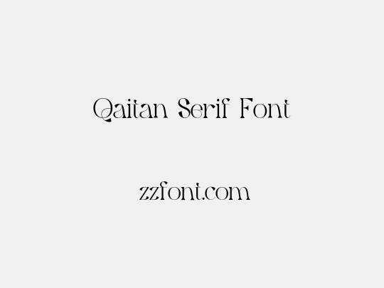 Qaitan Serif Font
