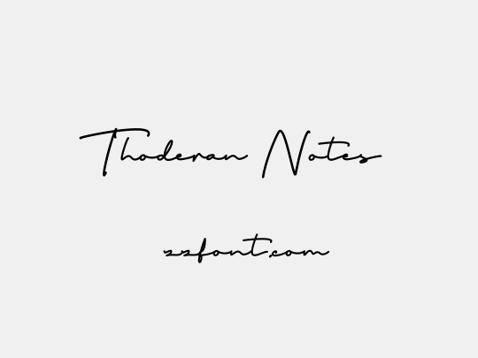 Thoderan Notes