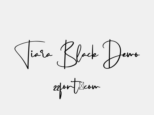 Tiara Black Demo