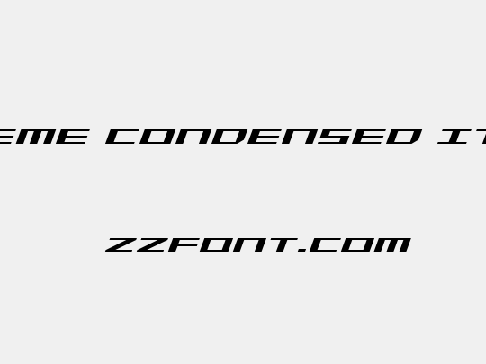 Trireme Condensed Italic