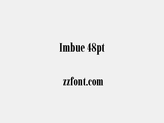 Imbue 48pt