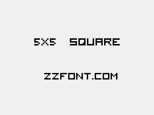 5x5 square