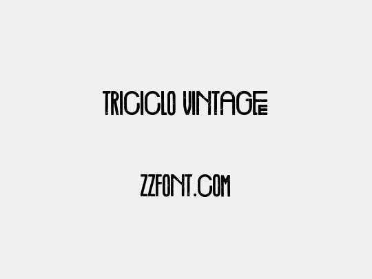 Triciclo Vintage