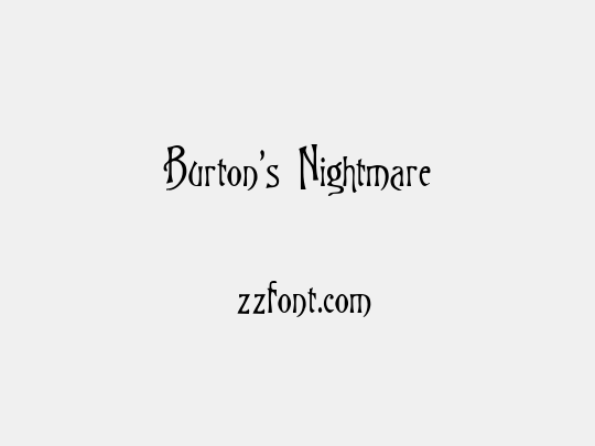 Burton's Nightmare
