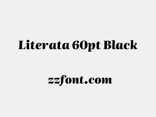 Literata 60pt Black