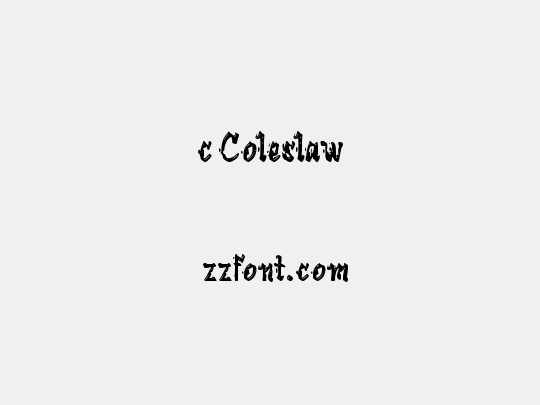 c Coleslaw