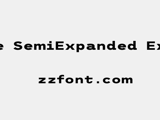 Trispace SemiExpanded ExtraBold