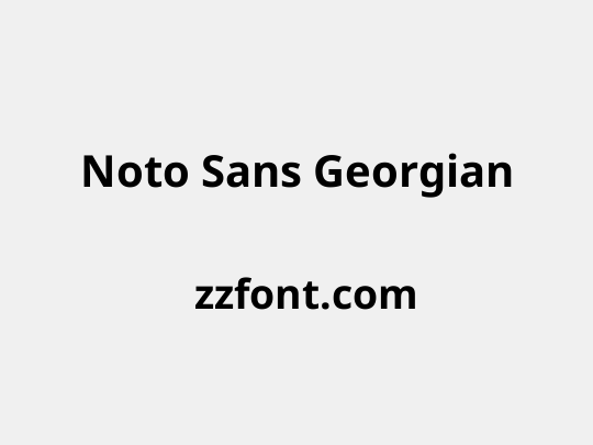Noto Sans Georgian