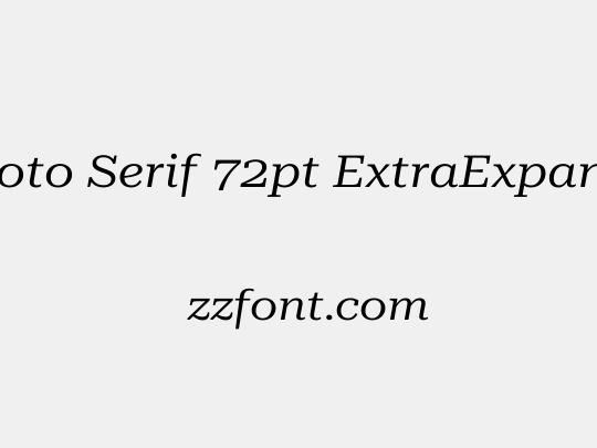 Roboto Serif 72pt ExtraExpanded