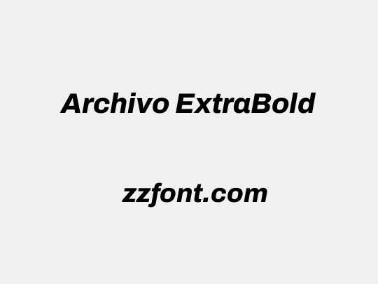 Archivo ExtraBold