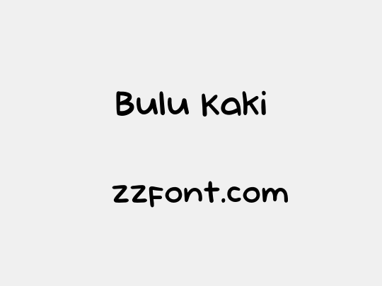 Bulu Kaki
