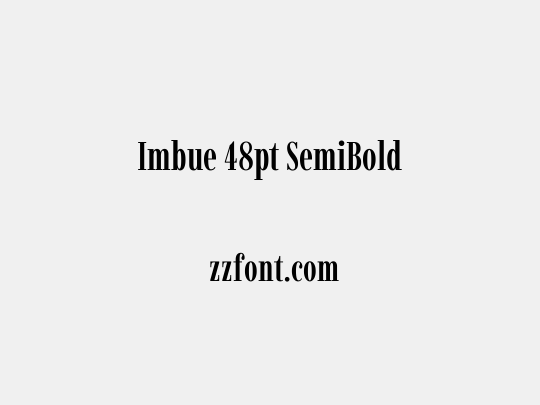 Imbue 48pt SemiBold