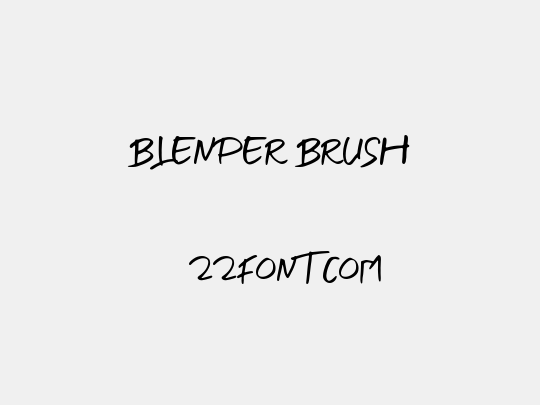 BLENDER BRUSH