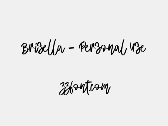 Brisella - Personal Use