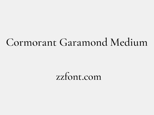 Cormorant Garamond Medium