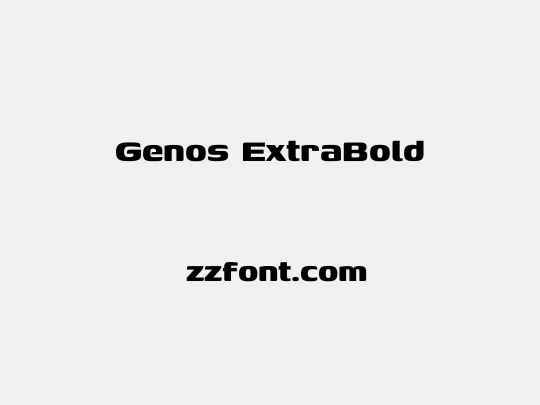 Genos ExtraBold