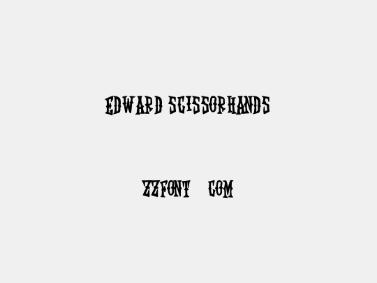 Edward Scissorhands