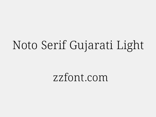 Noto Serif Gujarati Light