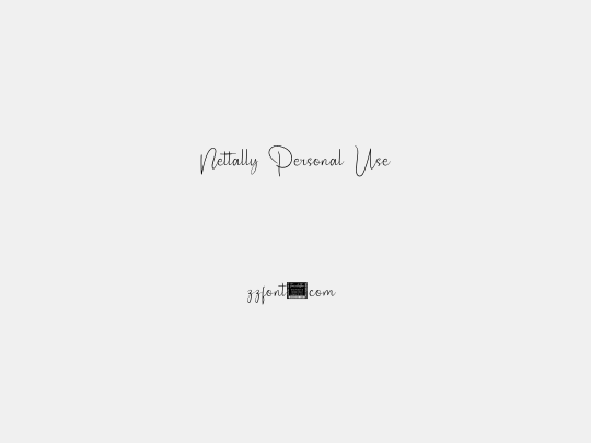 Nettally Personal Use