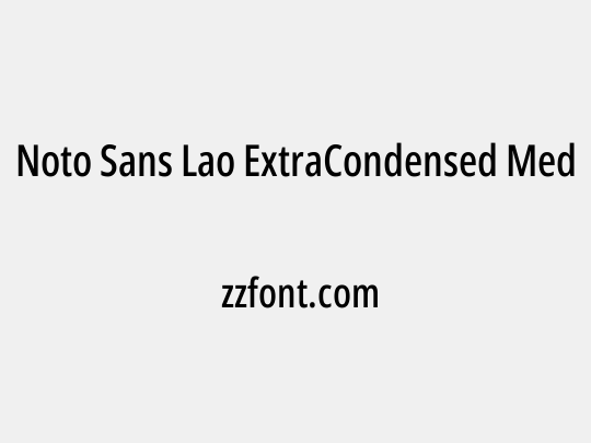 Noto Sans Lao ExtraCondensed Medium