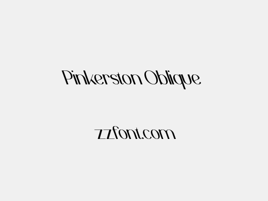 Pinkerston Oblique