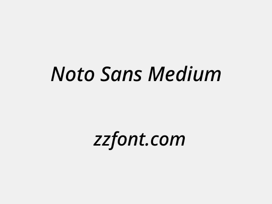 Noto Sans Medium
