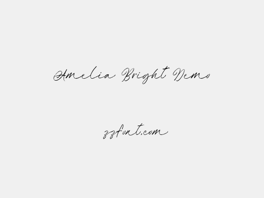 Amelia Bright Demo