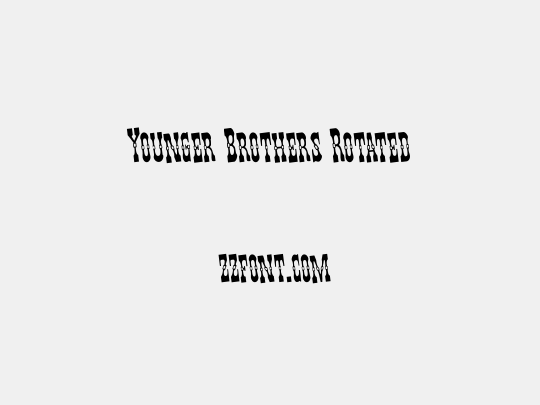 Younger Brothers Rotated