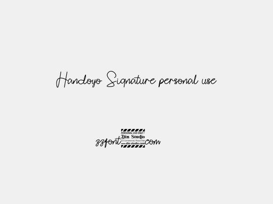 Handoyo Signature personal use