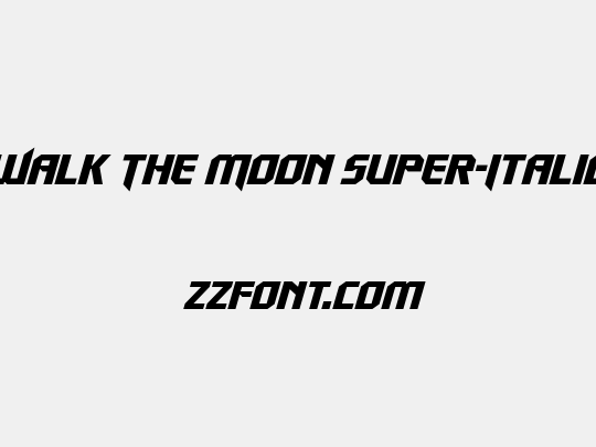 Walk The Moon Super-Italic