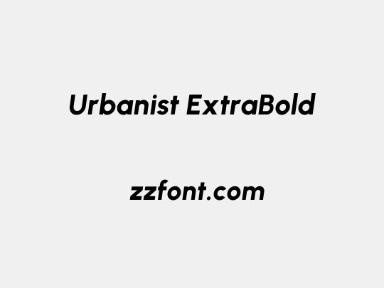 Urbanist ExtraBold