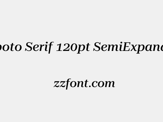 Roboto Serif 120pt SemiExpanded Medium