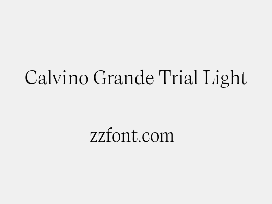 Calvino Grande Trial Light