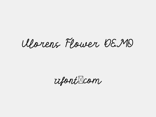 Vlorens Flower DEMO