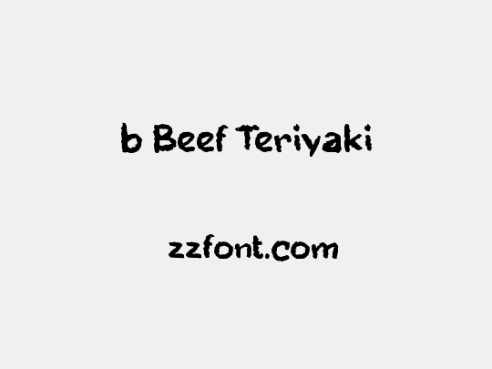 b Beef Teriyaki