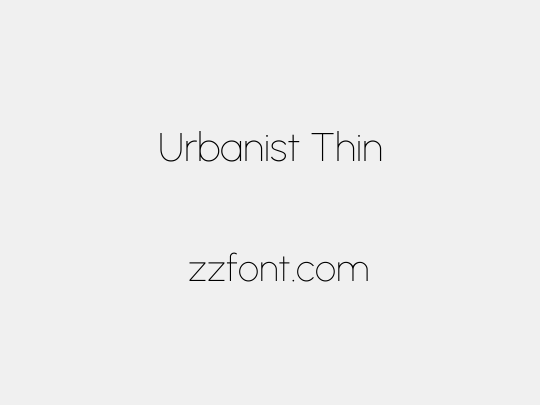 Urbanist Thin