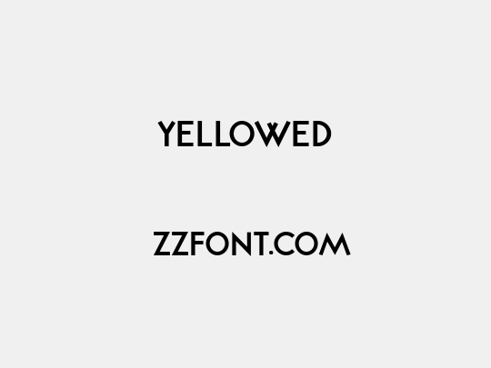 Yellowed
