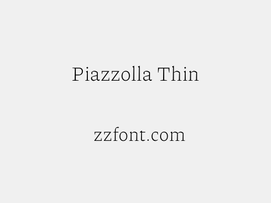 Piazzolla Thin