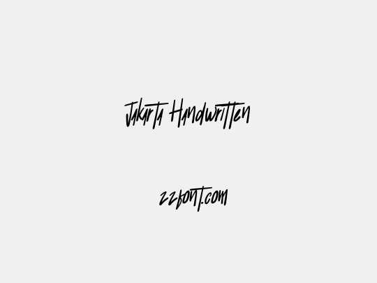 Jakarta Handwritten