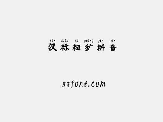 汉标粗犷拼音