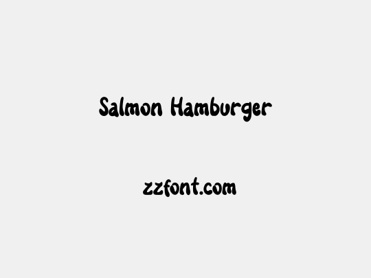 Salmon Hamburger