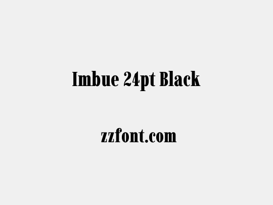 Imbue 24pt Black