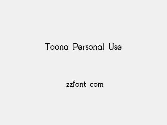 Toona Personal Use