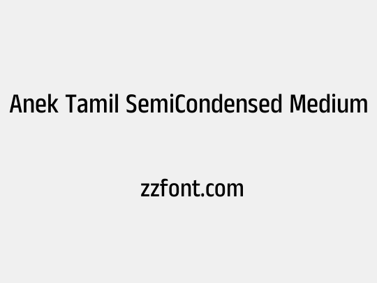 Anek Tamil SemiCondensed Medium