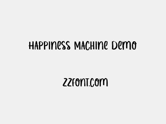 Happiness Machine Demo