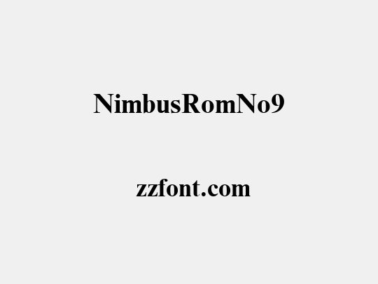 NimbusRomNo9