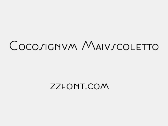 Cocosignum Maiuscoletto